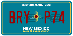 BRYP74  license plate in NM
