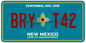 BRYT42 license plate in New Mexico