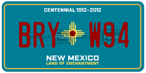BRYW94  license plate in NM