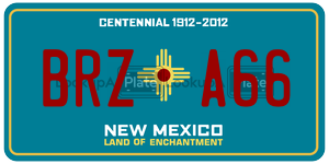 BRZA66  license plate in NM