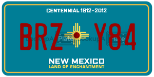 BRZY84  license plate in NM