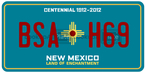 BSAH69  license plate in NM