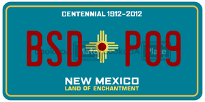 BSDP09 license plate in New Mexico