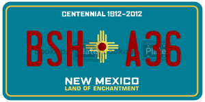BSHA36  license plate in NM