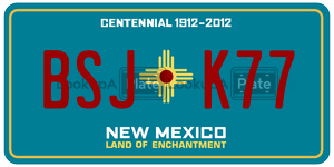 BSJK77  license plate in NM