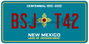 BSJT42  license plate in NM