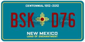 BSKD76 license plate in New Mexico