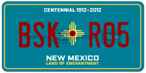 BSKR05  license plate in NM