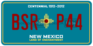 BSRP44 license plate in New Mexico