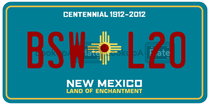 BSWL20  license plate in NM