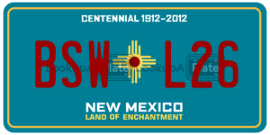 BSWL26  license plate in NM