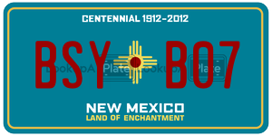 BSYB07  license plate in NM