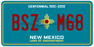 BSZM68  license plate in NM
