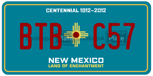 BTBC57  license plate in NM