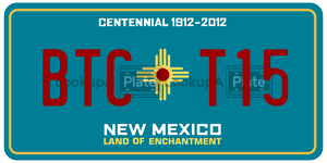 BTCT15  license plate in NM