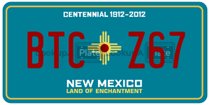 BTCZ67  license plate in NM
