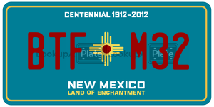 BTFM32  license plate in NM