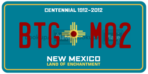 BTGM02  license plate in NM