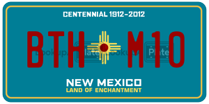 BTHM10  license plate in NM