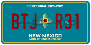 BTJR31  license plate in NM