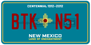 BTKN51  license plate in NM