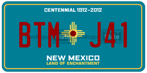 BTMJ41  license plate in NM