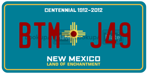 BTMJ49  license plate in NM