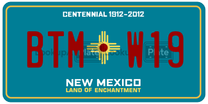 BTMW19  license plate in NM
