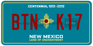 BTNK17  license plate in NM