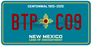 BTPC09  license plate in NM