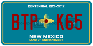 BTPK65  license plate in NM