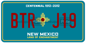 BTRJ19  license plate in NM