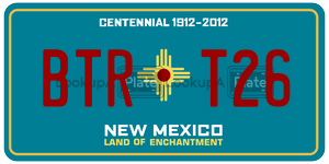 BTRT26  license plate in NM