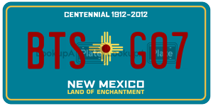 BTSG07  license plate in NM
