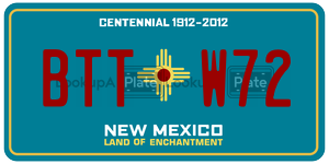BTTW72  license plate in NM