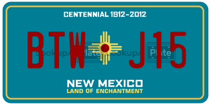 BTWJ15  license plate in NM
