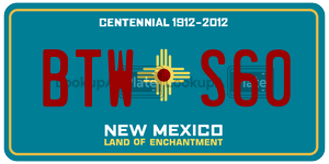 BTWS60  license plate in NM