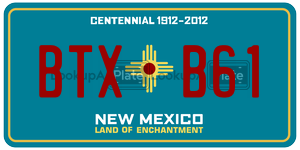 BTXB61  license plate in NM