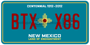 BTXX86  license plate in NM