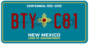 BTYC81  license plate in NM