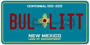 BULLITT  license plate in NM