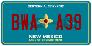 BWAA39  license plate in NM