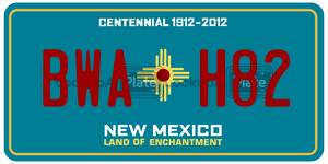 BWAH82  license plate in NM