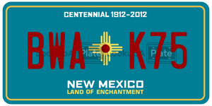 BWAK75  license plate in NM