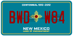 BWDW84  license plate in NM