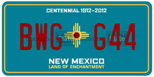 BWGG44  license plate in NM