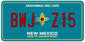 BWJZ15  license plate in NM