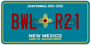 BWLR21  license plate in NM