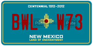 BWLW73  license plate in NM