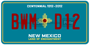 BWMD12  license plate in NM